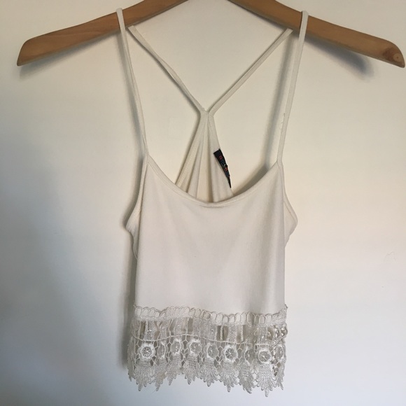 White Crop Tank - Picture 1 of 4